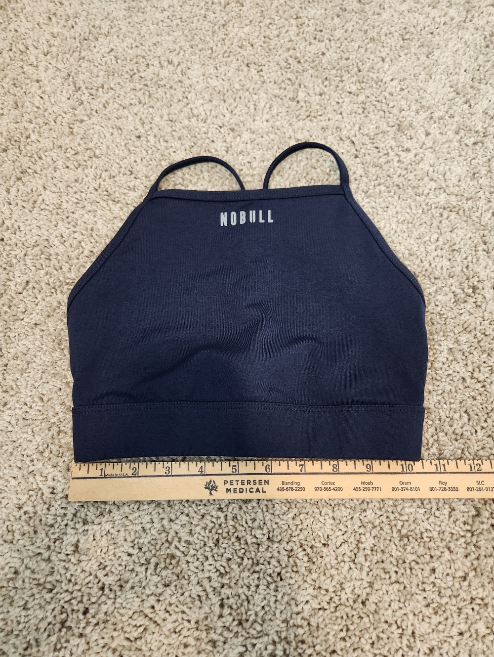NOBULL High Neck Sports Bra Navy Blue Size Small - Picture 6 of 7